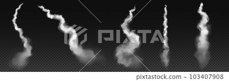 Spiral plane jet condensation trail smoke vector Spiral plane jet condensation trail smoke vector 103407908