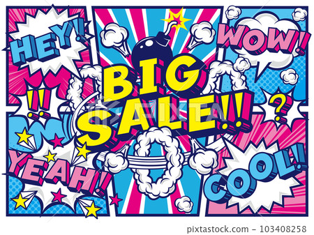 美式漫畫風格演講泡泡英文特賣 POP 套裝 103408258