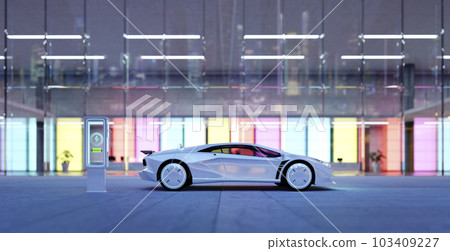 3d Brandless electric EV concept car 103409227
