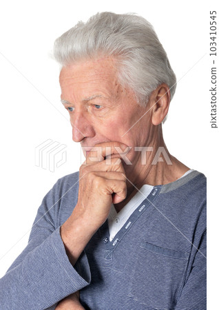 portrait of sad senior man 103410545