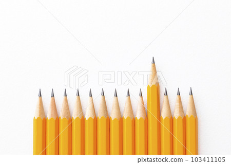 Pencil white background 103411105