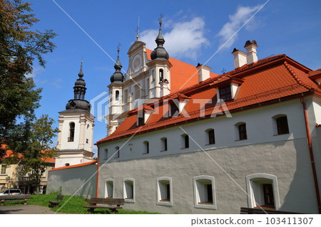St. Michael's Church (St. Michael's Church) in the Old Town of Vilnius Historic District, a World Heritage Site in the Northern European Baltic States of Lithuania 103411307
