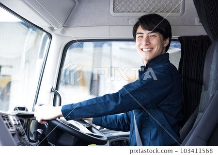 Truck driver driver portrait 103411568