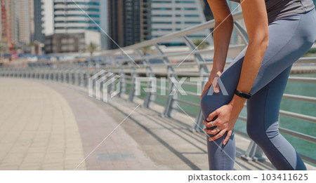City Running - asian woman runner , Dubai marina urban City Running - asian woman runner , Dubai marina urban 103411625