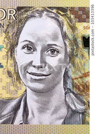 Sofia Helin a portrait from Swedish money 103413396