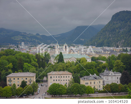 Historic city of Salzburg in summer, Austria 103414520