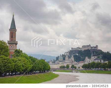 Historic city of Salzburg in summer, Austria 103414523
