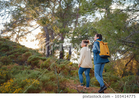 trip to Turkey, girlfriends enjoy sunset over Fethiye city trip to Turkey, girlfriends enjoy sunset over Fethiye city 103414775