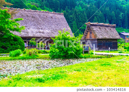 Shirakawa-go Gassho-zukuri old folk house 103414816