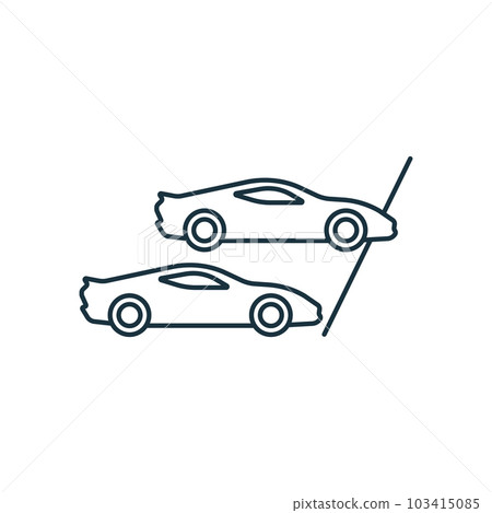 Racing icon. Monochrome simple sign from hobby collection. Racing icon for logo, templates, web design and infographics. Racing icon. Monochrome simple sign from hobby collection. Racing icon for logo, templates, web design and infographics. 103415085