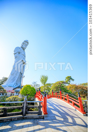 Takasaki white-robed Daikannon in spring Takasaki City, Gunma Prefecture 103415369