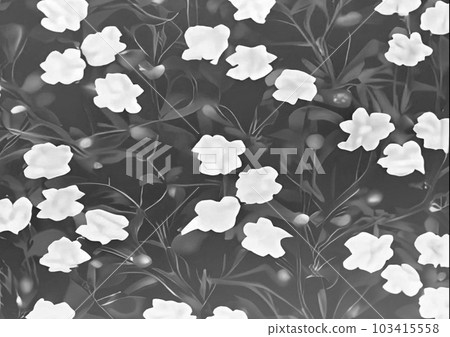 Floral pattern white flowers Floral pattern white flowers 103415558