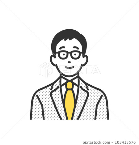 Business person male image illustration material 103415576