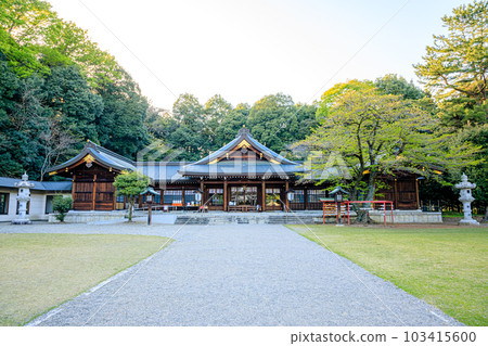 春天的群馬縣高崎市群馬形護國神社 春天的群馬縣高崎市群馬形護國神社 103415600