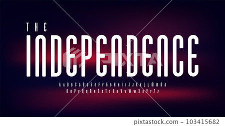 Semi-bold, rounded, futuristic font alphabet. Elegant, minimalist design. Balanced, contemporary typography. Ideal for logos, headlines, graphic design. Bauhaus-inspired. Music and cinema influence 103415682