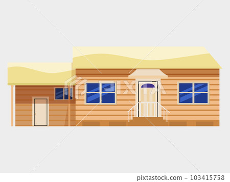 House traditional building. Mansion home, apartment vector 103415758