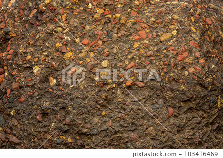 conglomerates rocks or colorful stone at panna national park india extensively mined for diamond 103416469