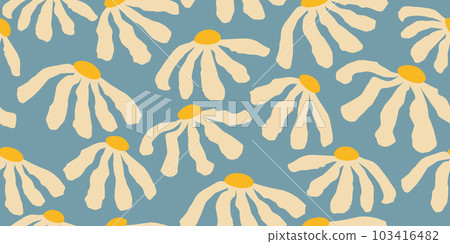 Hand drawn flowers, seamless patterns with floral for fabric, textiles, clothing, wrapping paper, cover, banner, interior decor, abstract backgrounds. Hand drawn flowers, seamless patterns with floral for fabric, textiles, clothing, wrapping paper, cover, banner, interior decor, abstract backgrounds. 103416482