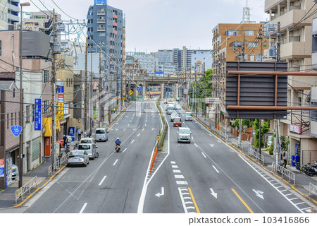 Urban scenery of Shinagawa Ward, Tokyo Aomonoyokocho Station Urban scenery of Shinagawa Ward, Tokyo Aomonoyokocho Station 103416866