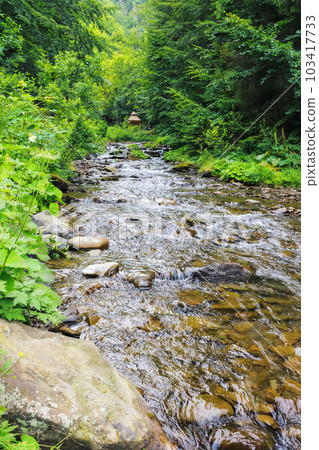 rural landscape with river. refreshing nature scenery in summertime rural landscape with river. refreshing nature scenery in summertime 103417733