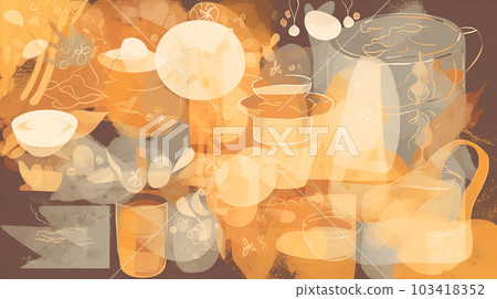 Abstract illustration background of cooking image "AI generated image" Abstract illustration background of cooking image "AI generated image" 103418352