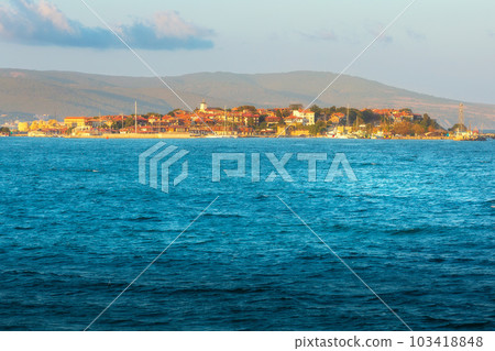 Panorama of Old City, Nessebar, Bulgaria at sunset Panorama of Old City, Nessebar, Bulgaria at sunset 103418848