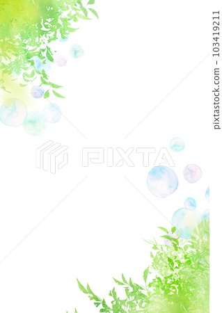 閃耀清新的綠色季節背景素材 103419211