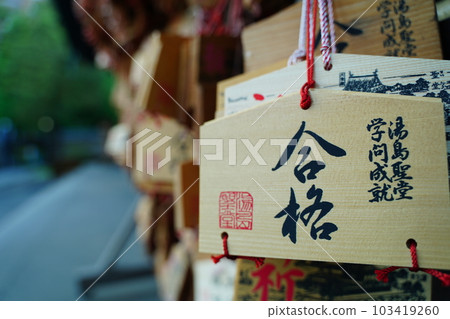 Ema, Pass, Prayer, Board, Yushima Seido, Confucius Temple, Learning, Building, Japan, Tokyo, Ema, Pass, Prayer, Board, Yushima Seido, Confucius Temple, Learning, Building, Japan, Tokyo, 103419260