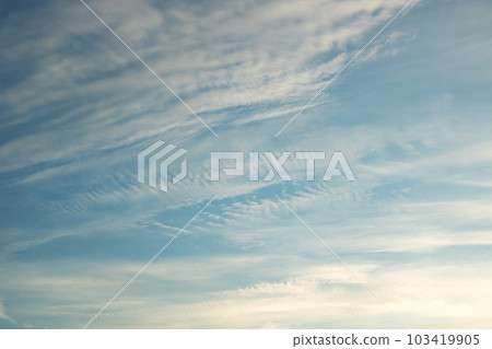 Sky with clouds in sunlight at sunset 103419905