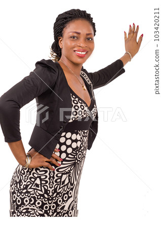 Portrait of beautiful smiling business woman looking at the camera. 103420211