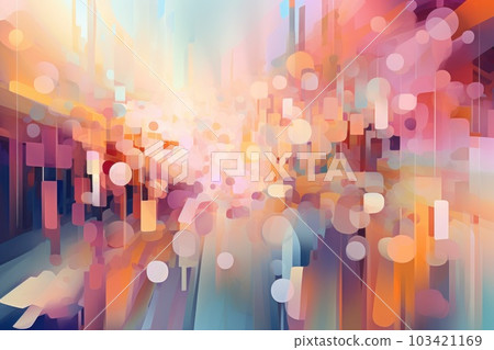 Abstract building in city pastel tone vibe. Business background concept. 103421169