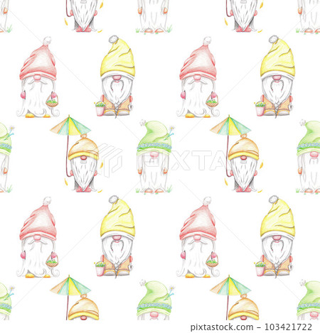 seamless dwarf pattern. winter dwarf, fall dwarf, summer dwarf seamless dwarf pattern. winter dwarf, fall dwarf, summer dwarf 103421722