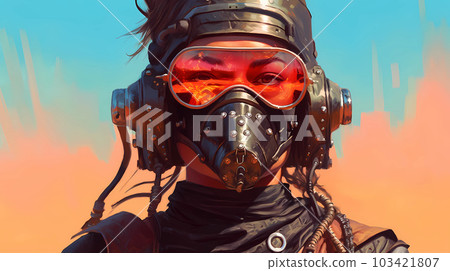 Illustration of the Burning Man Festival in the Black Rock Desert in Nevada, USA Illustration of the Burning Man Festival in the Black Rock Desert in Nevada, USA 103421807