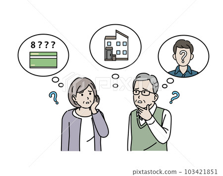 失憶老人、老年夫婦 失憶老人、老年夫婦 103421851