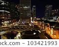 Night view of Tokyo Station 103421993