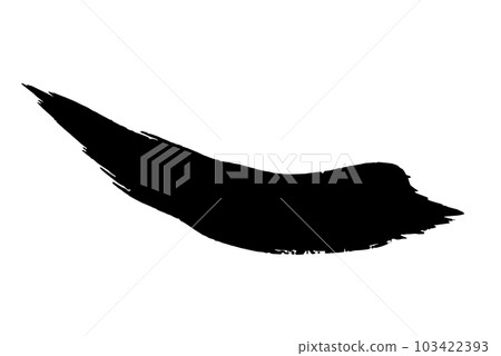 An image of flowing ink that looks like it was drawn with a brush Smooth curved banner background that creates harmony 103422393