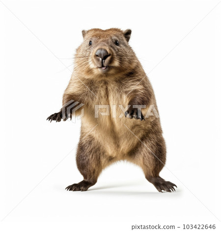 Tanuki 白色背景 AI 生成圖像 Generative AI 103422646