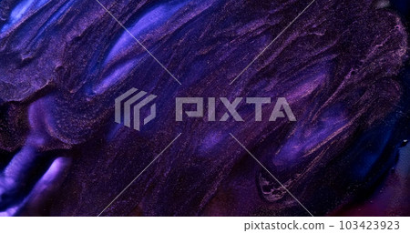 Dark purple paint abstract background. Brilliant dark lilac blue ink in motion. Black violet moving liquid texture. Fluid art backdrop. Acrylic move pattern texture. Shiny artwork Dark purple paint abstract background. Brilliant dark lilac blue ink in motion. Black violet moving liquid texture. Fluid art backdrop. Acrylic move pattern texture. Shiny artwork 103423923