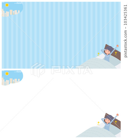 一套背景設計 T 卹混搭頭髮女性關於起床 103425361
