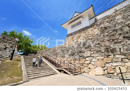 Okayama Castle Iron Gate Distant View (Okayama City, Okayama Prefecture) Okayama Castle Iron Gate Distant View (Okayama City, Okayama Prefecture) 103425433
