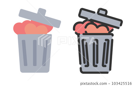 心形垃圾桶 103425516