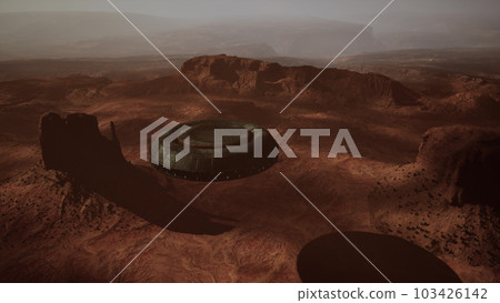 curious aircraft drifting above the Arizona scenery curious aircraft drifting above the Arizona scenery 103426142