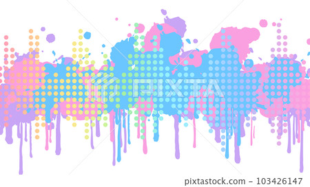 Colorful equalizer and paint background_16:9 103426147