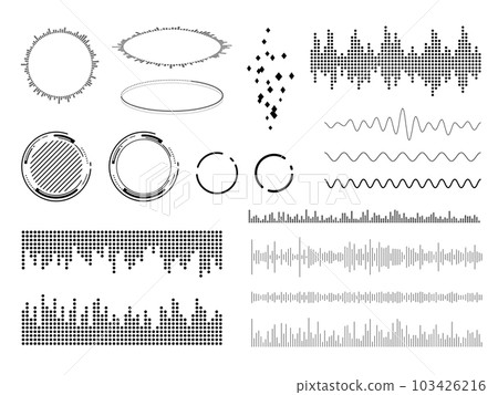 Digital music image _ illustration material set 103426216