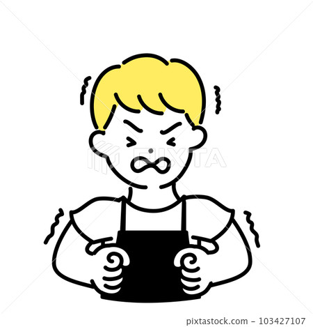可愛人物插畫系列_男店員_Endure 103427107