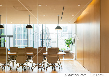 Unattended conference room Unattended conference room 103427410