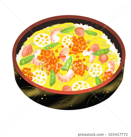 Chirashi壽司例證 103427772