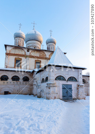Znamensky Cathedral on a winter day, Veliky Novgorod Znamensky Cathedral on a winter day, Veliky Novgorod 103427890