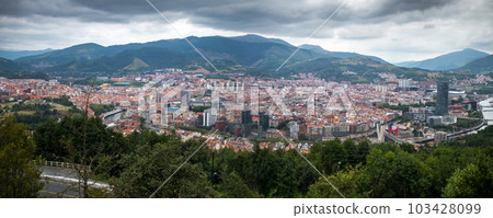 Aerial view of Bilbao city, Basque Country, Spain Aerial view of Bilbao city, Basque Country, Spain 103428099