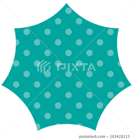 Speech bubble illustration 6 [Dot pattern (green)] 103428215